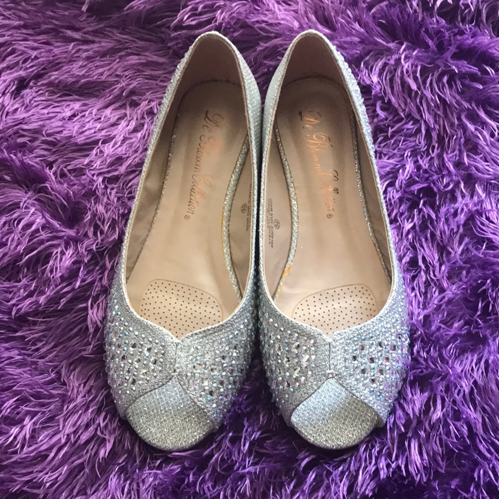 De Blossom Collection Peep Toe Flats